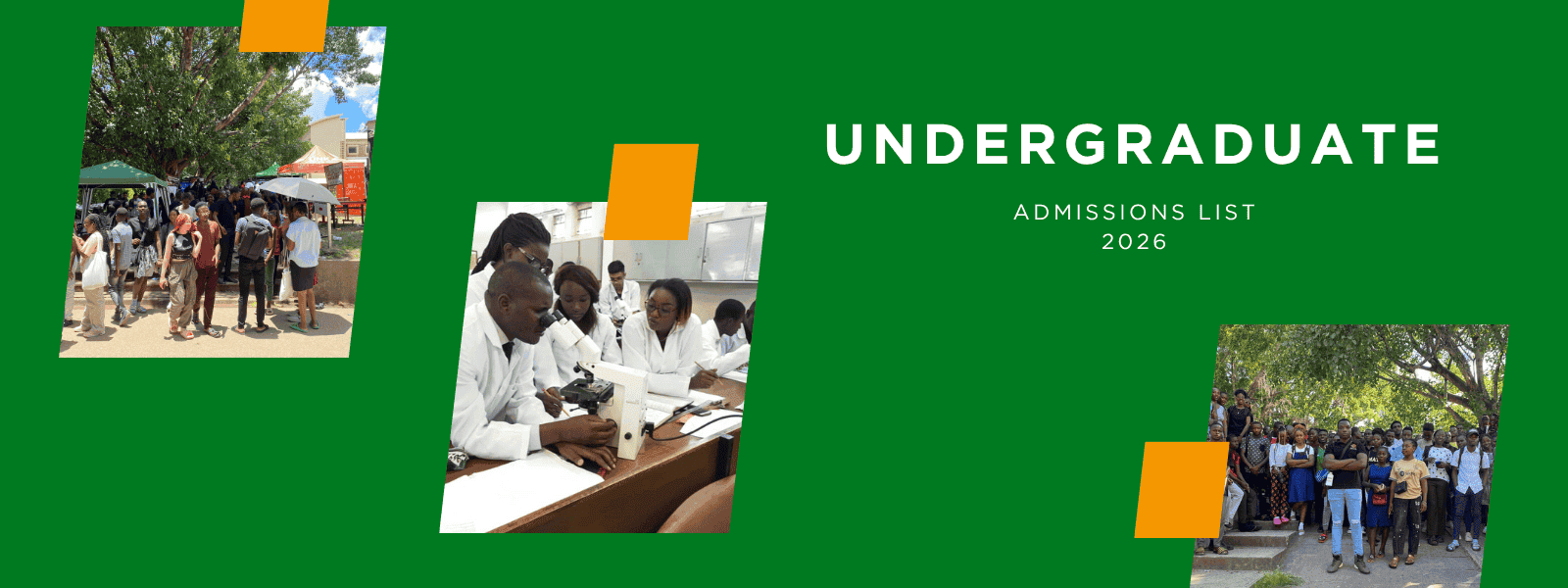 Undergraduate Admission List