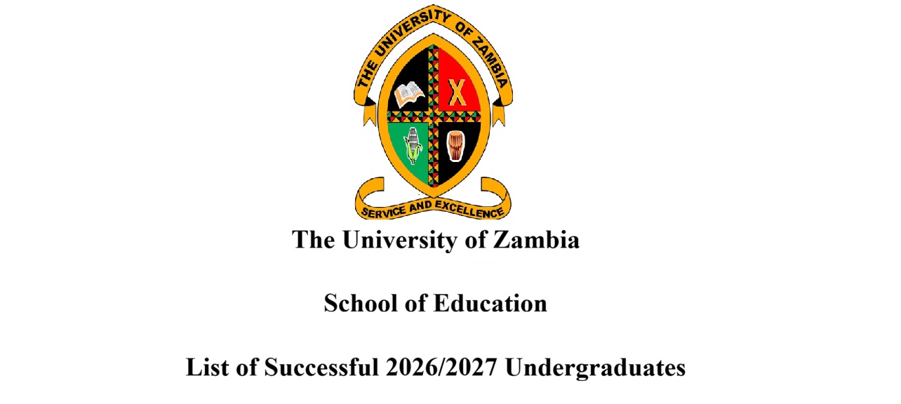 School of Education 2026/2027 List of Succesful Undergraduate